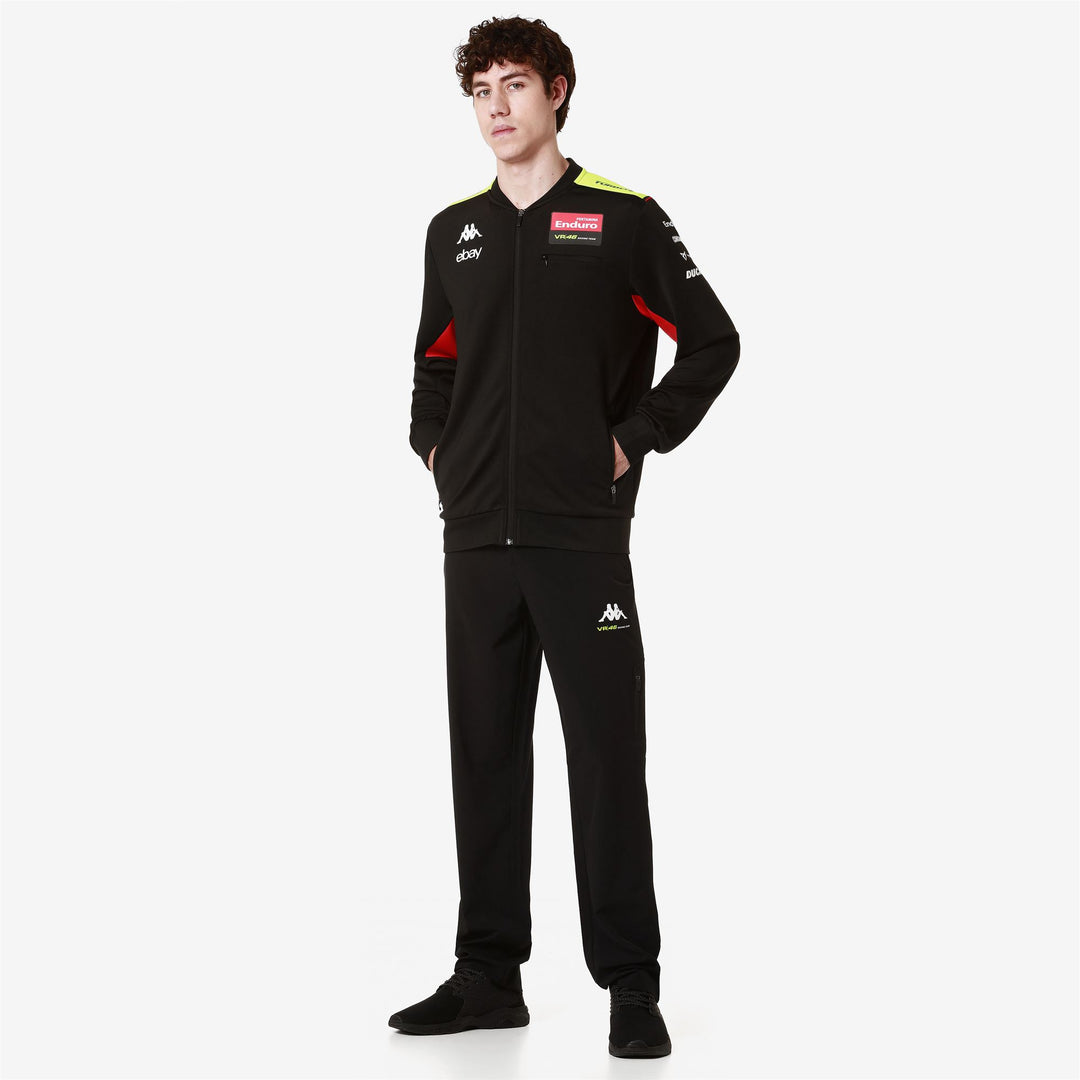 Sudadera de polar con cremallera para hombre color negro 01