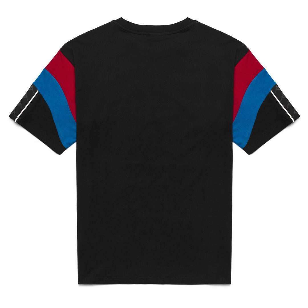 Black Men's Comfort Fit T-Shirt with Contrast Inserts main