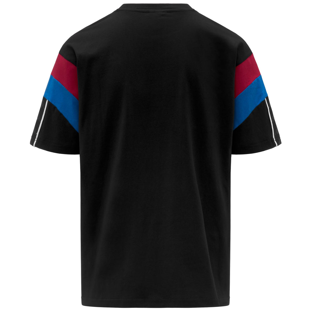 Black Men's Comfort Fit T-Shirt with Contrast Inserts main