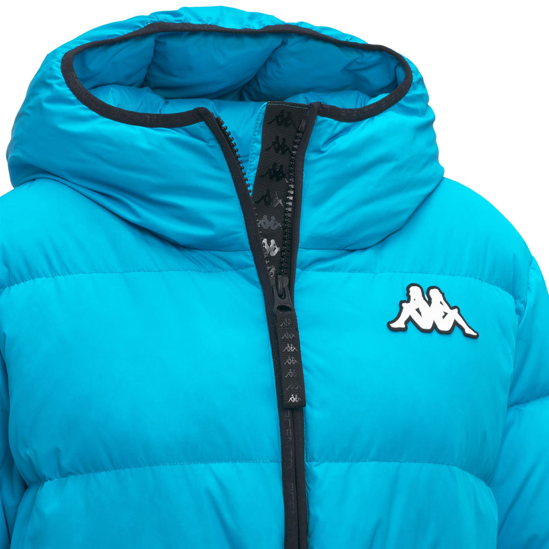 Turkis blue Women's Mid Padded Jacket with Down Insulation main