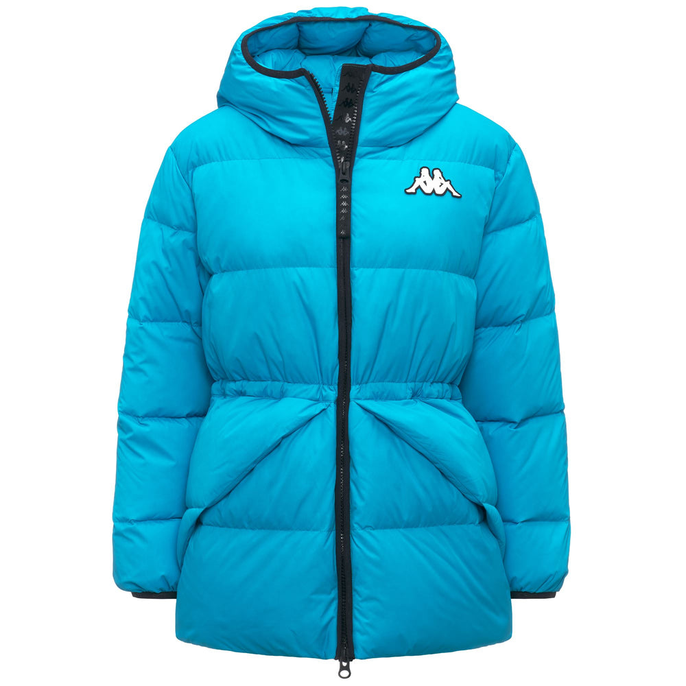 Turkis blue Women's Mid Padded Jacket with Down Insulation 02