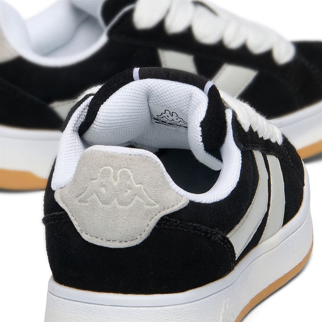Black white Kids' Low Cut Sneakers with Synthetic Upper 01