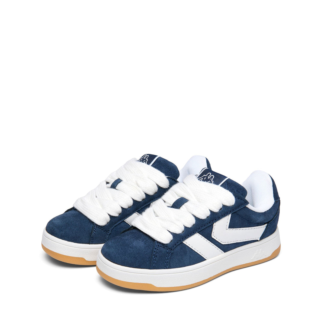 Sneakers basse unisex blu marine per bambini 01