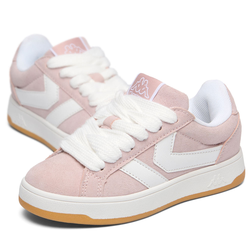 Pastel pink Unisex Kids' Low Cut Sneakers with Iridescent Detail 02
