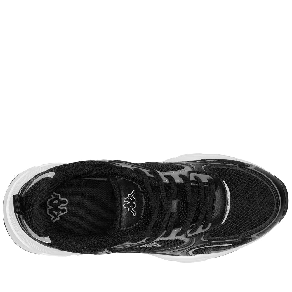 Black grey Unisex Kids Low Cut Sneakers 02