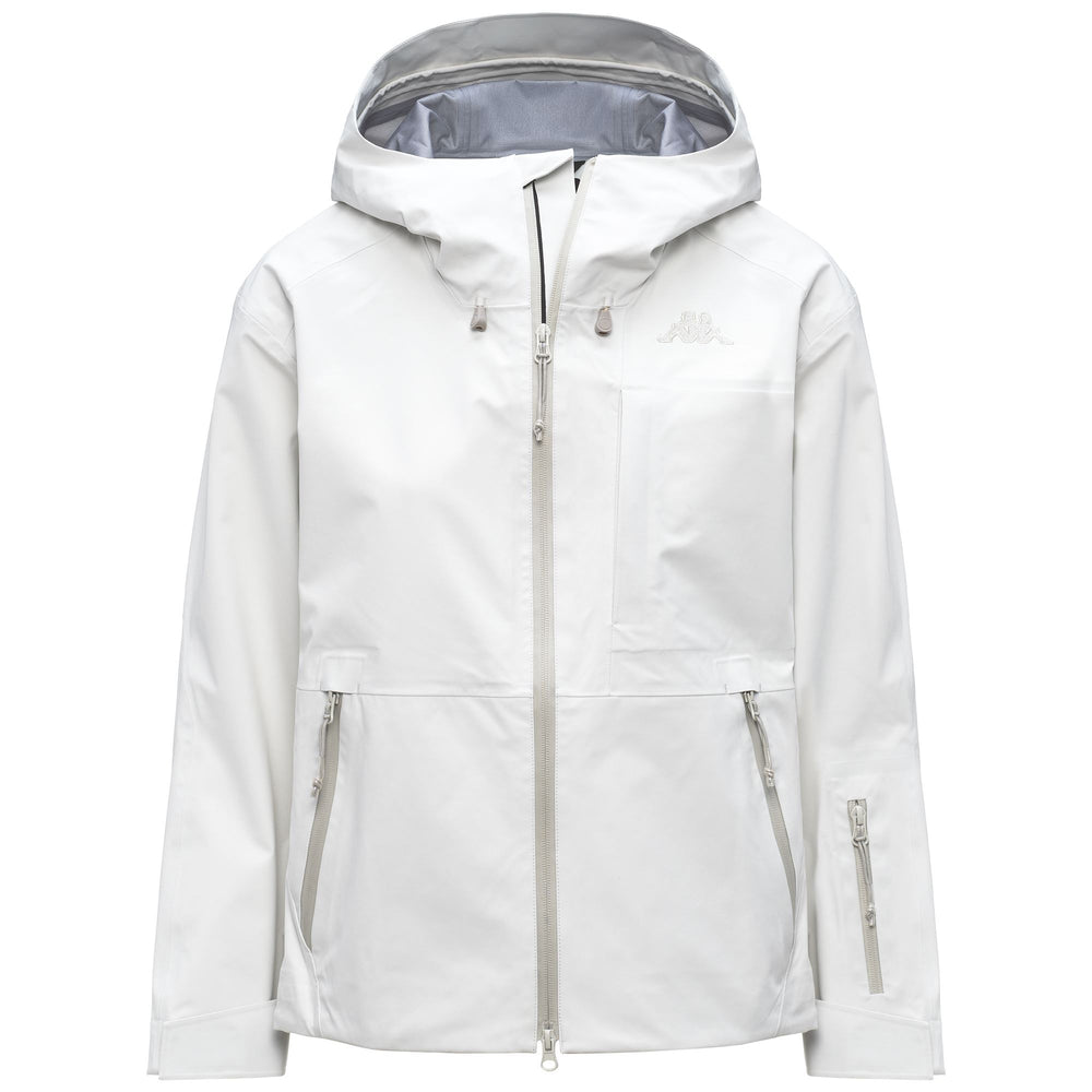 White Women's Regular Fit Windproof Ski Shell Jacket 02