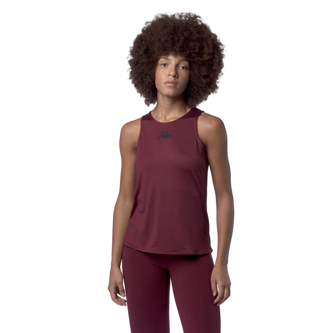 Red Women's Regular Fit Polyester Training Tank Top main