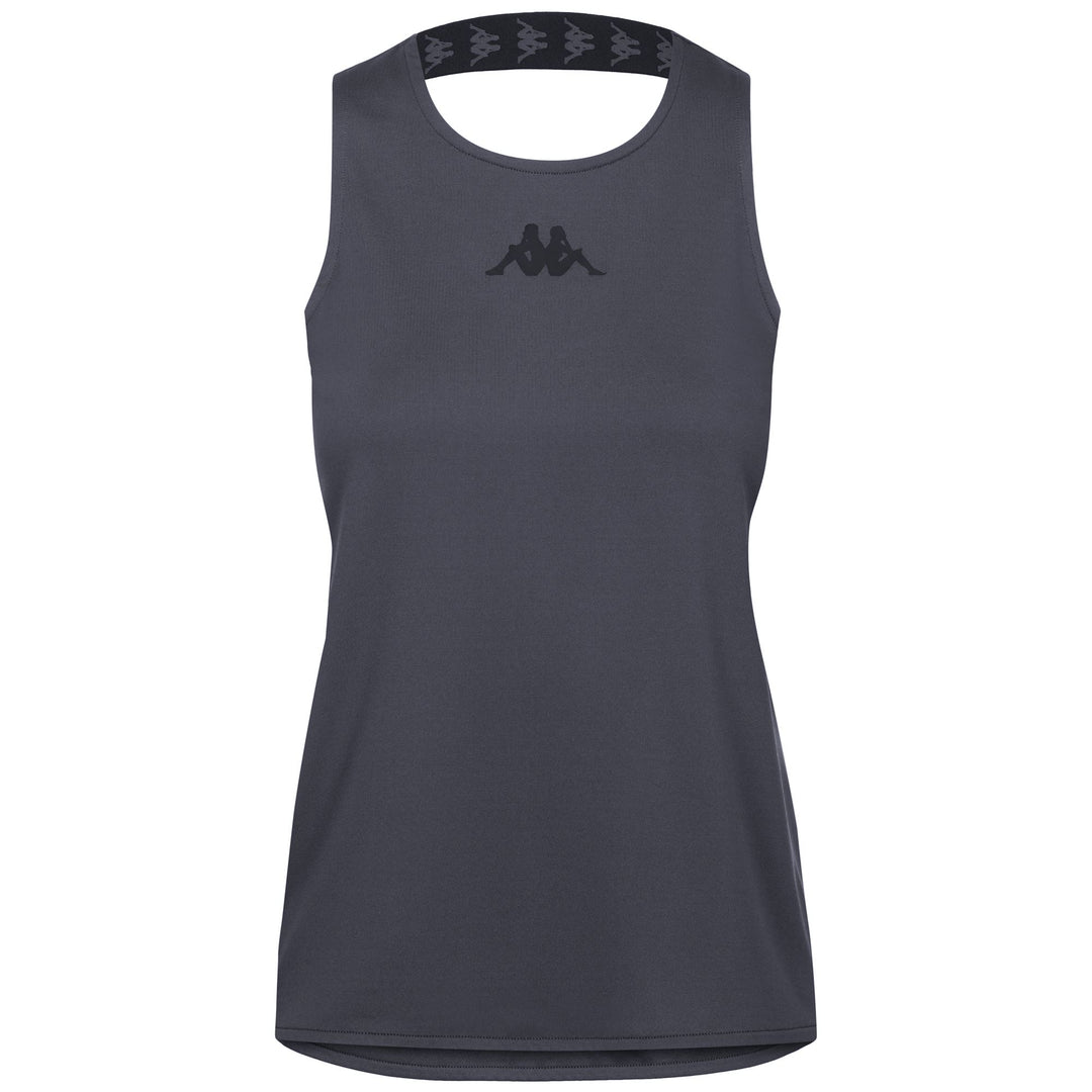 Grey Women's Regular Fit Polyester Training Tank Top main