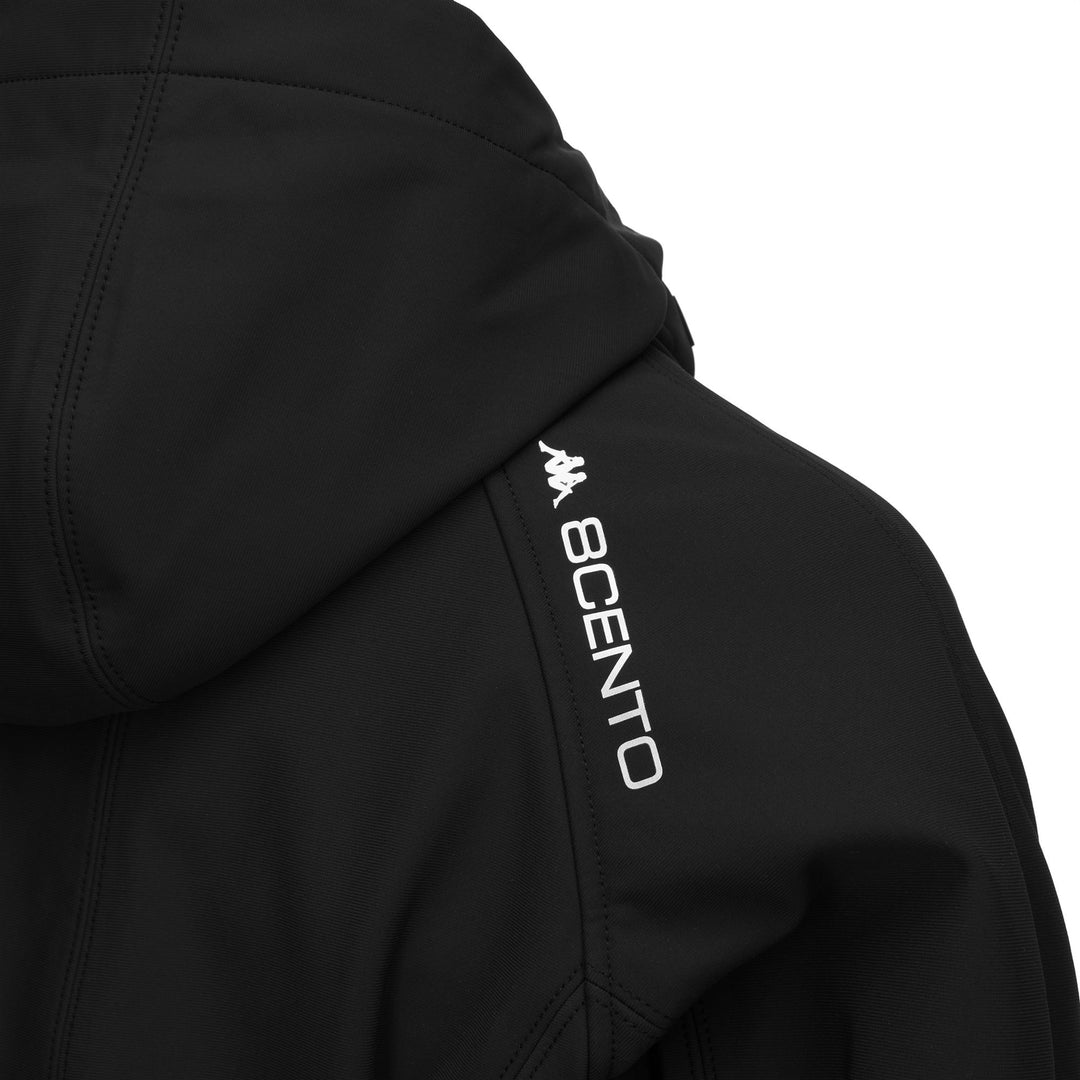 Veste de ski softshell imperméable noire pour femme main