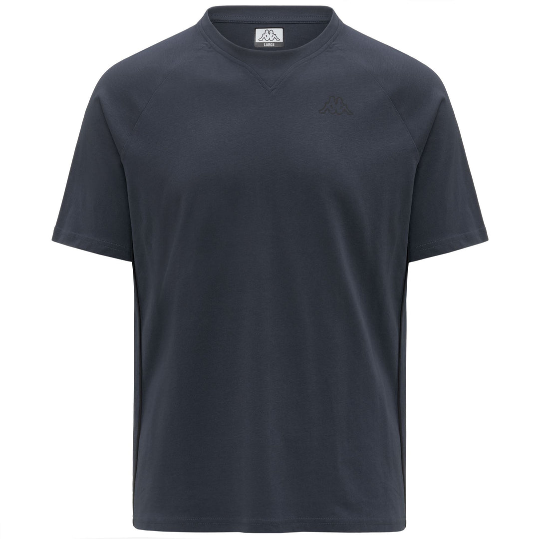 Grey Men's Cotton Graphic T-Shirt with V-Neck 01