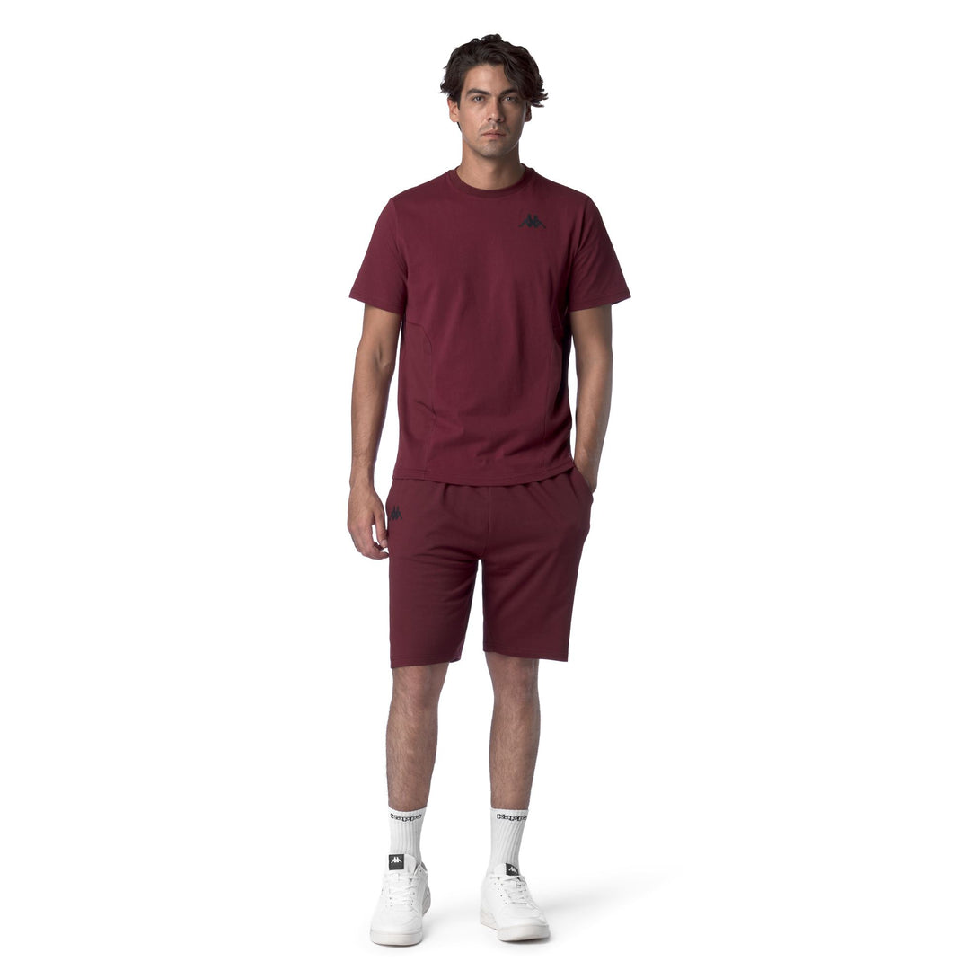 Camiseta de algodón roja de corte regular para hombre para entrenamiento main