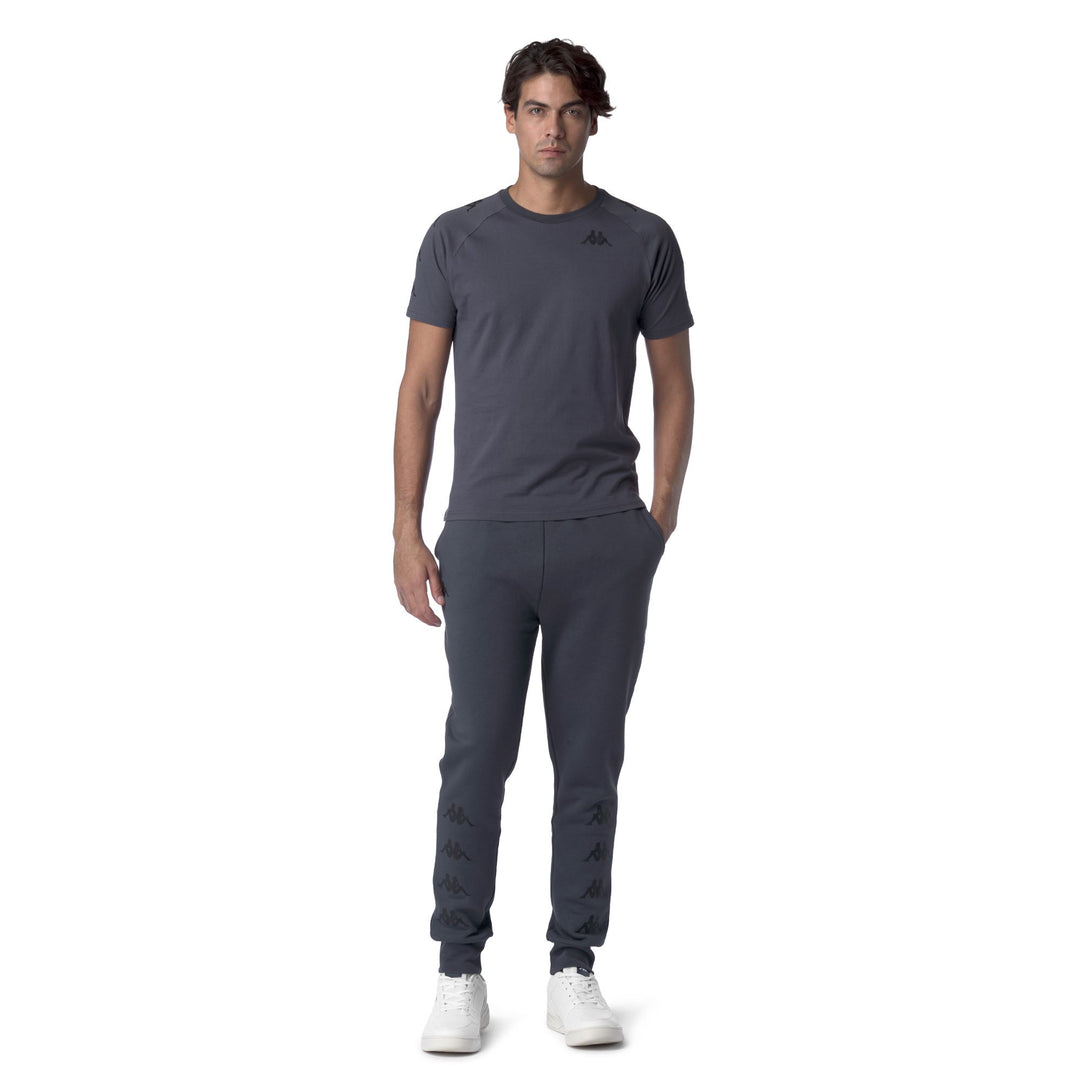 Grey Men's Regular Fit Cotton T-Shirt with Omini Logo 01