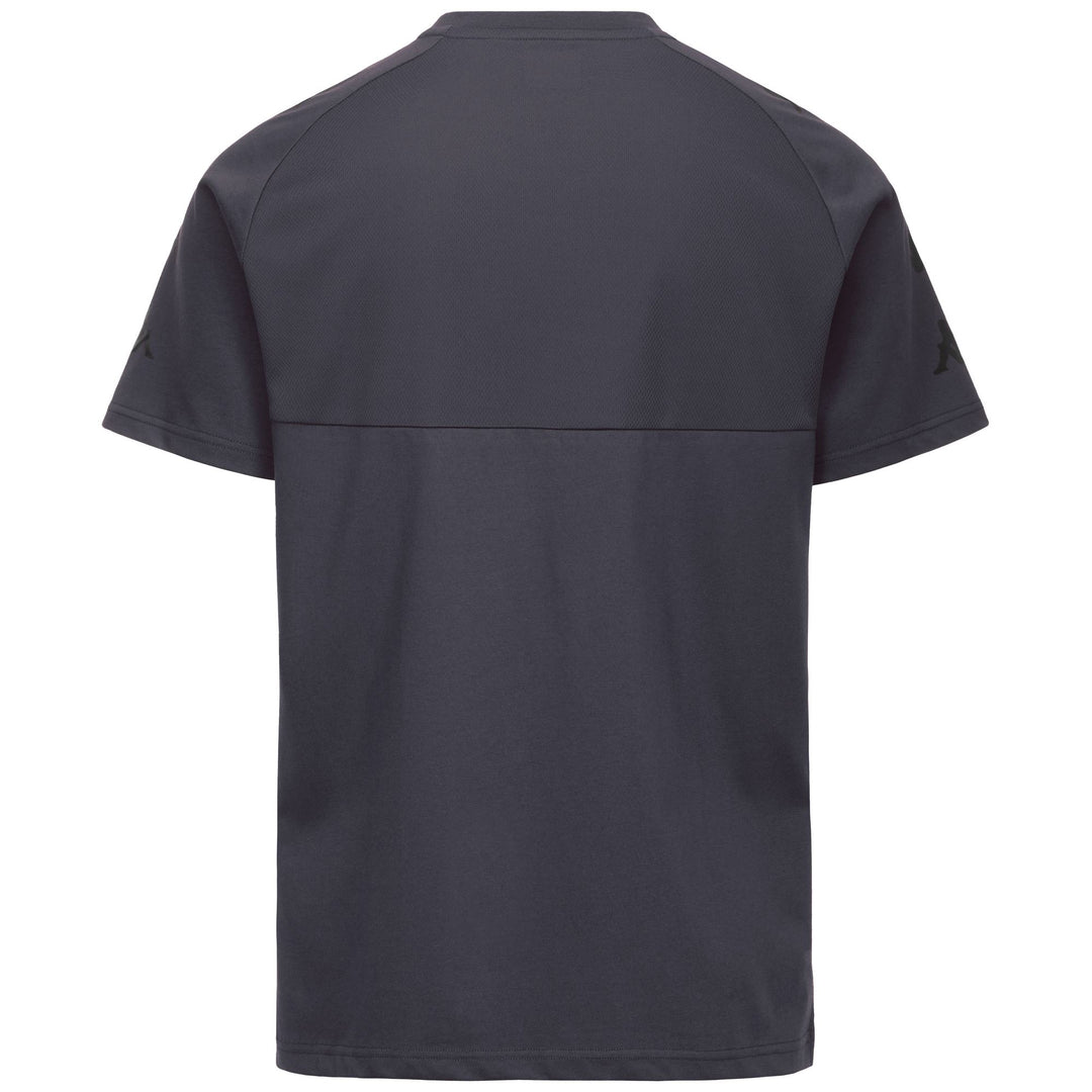 Camiseta de algodón gris de corte regular para hombre con logotipo de Omini main