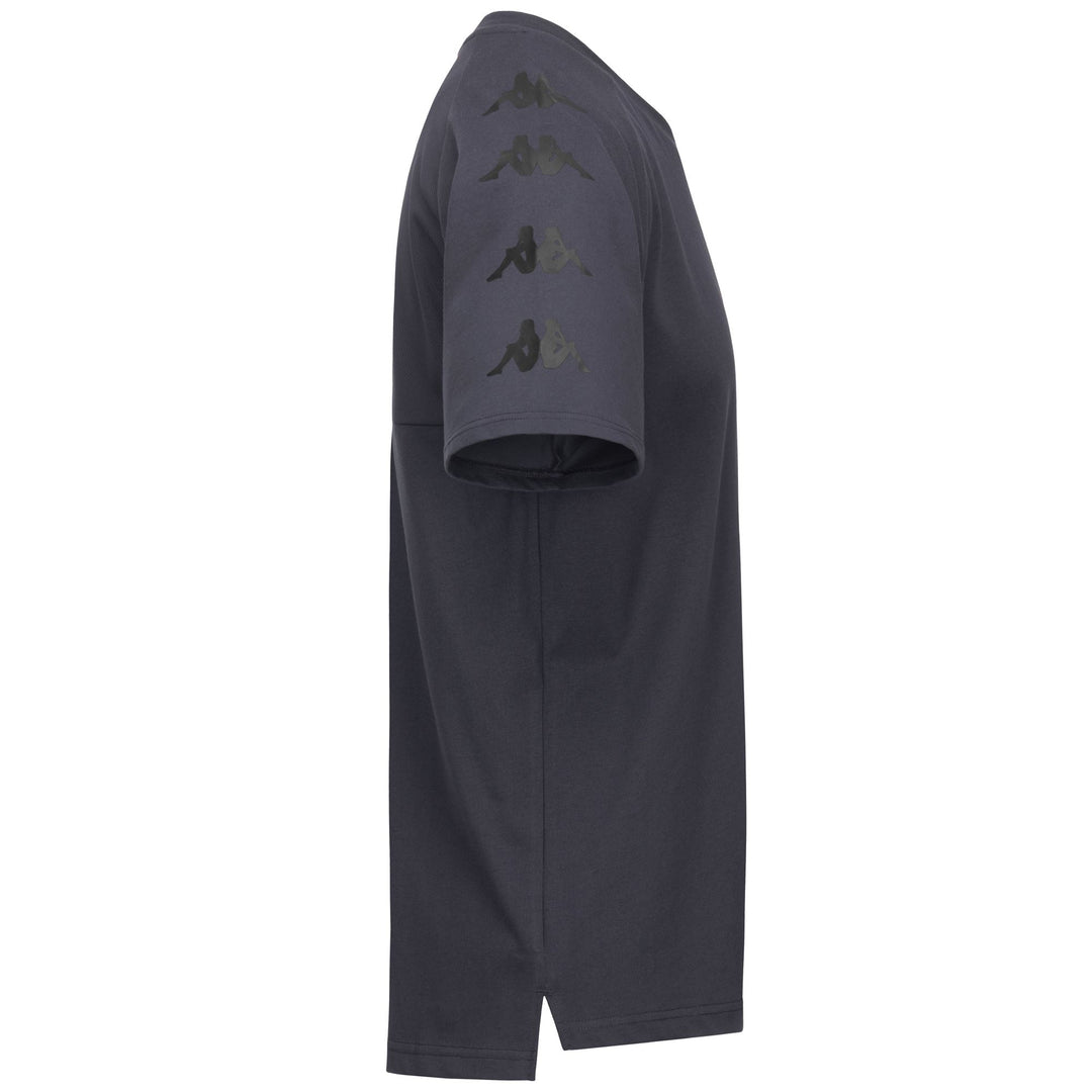 Camiseta de algodón gris de corte regular para hombre con logotipo de Omini main