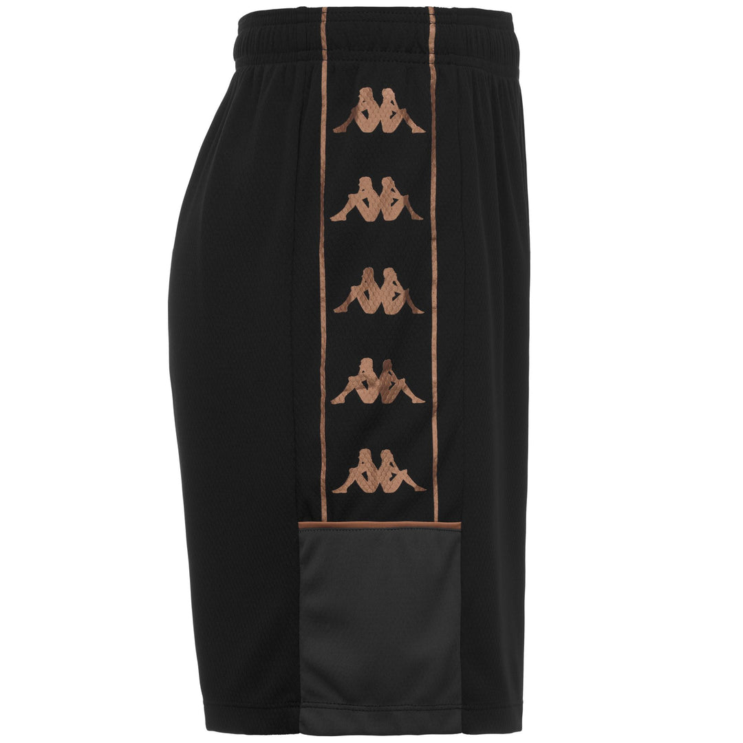 Short d'entraînement de football noir pour homme, coupe ajustée, en tissu mesh main
