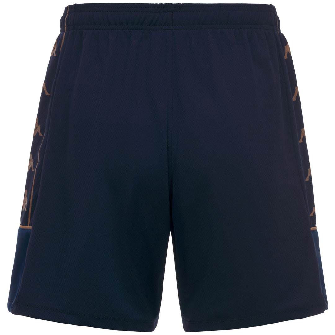Short d'entraînement de football pour homme, coupe ajustée, en tissu mesh bleu main