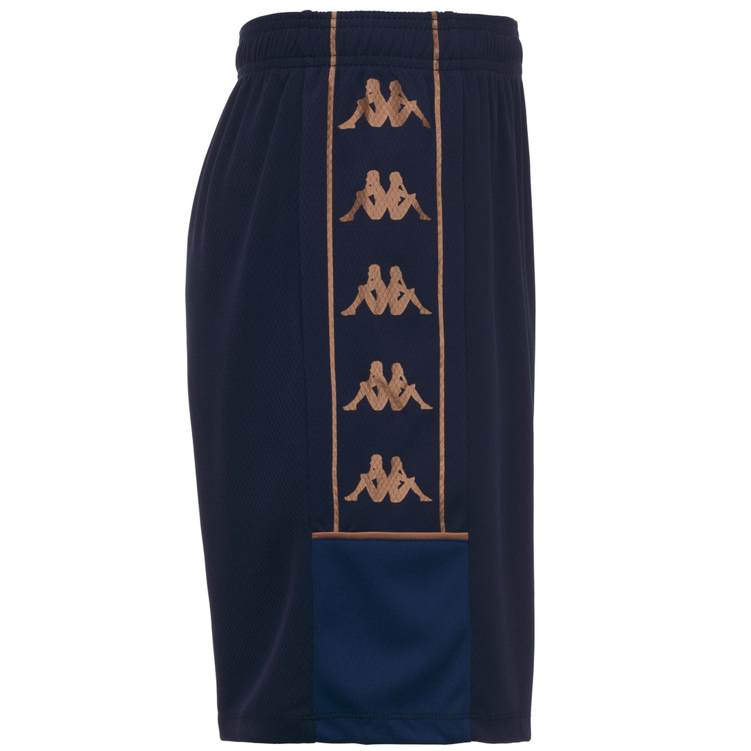 Short d'entraînement de football pour homme, coupe ajustée, en tissu mesh bleu main