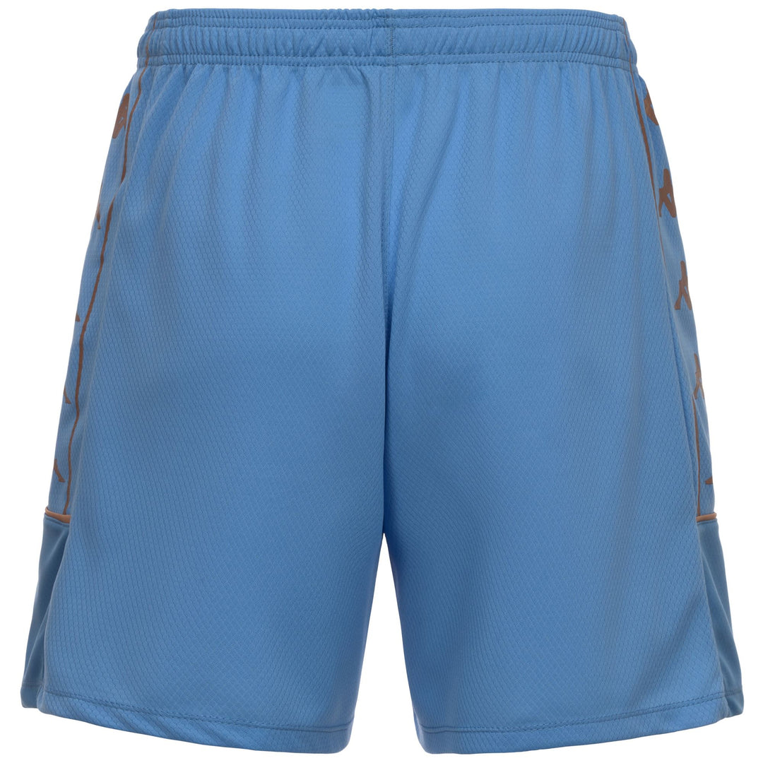 Blue Men's Slim Fit Soccer Training Shorts in Mesh Fabric main