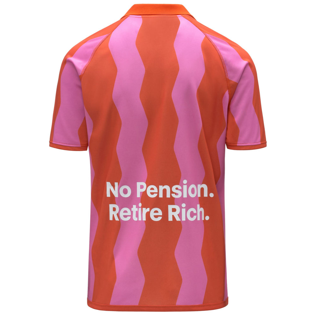 Orange Men's Active Jersey Football Shirt with Polo Collar main