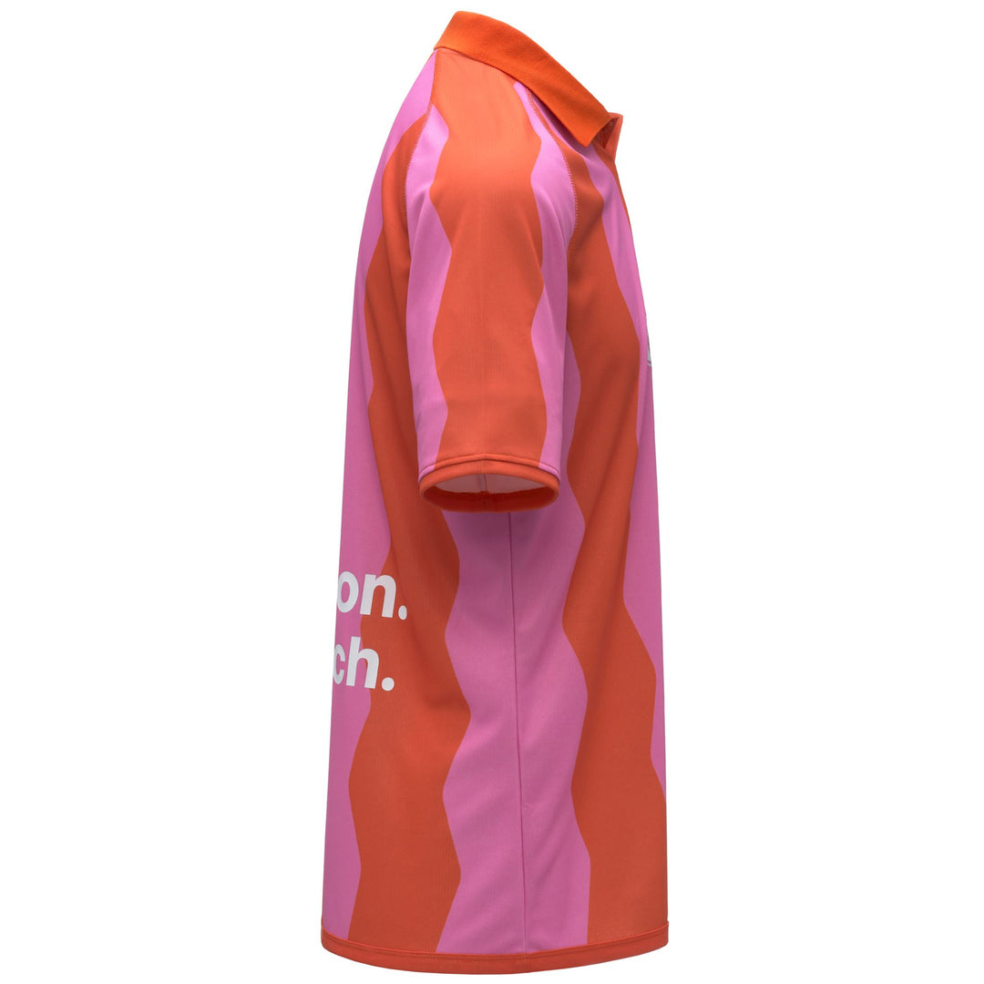 Orange Men's Active Jersey Football Shirt with Polo Collar main