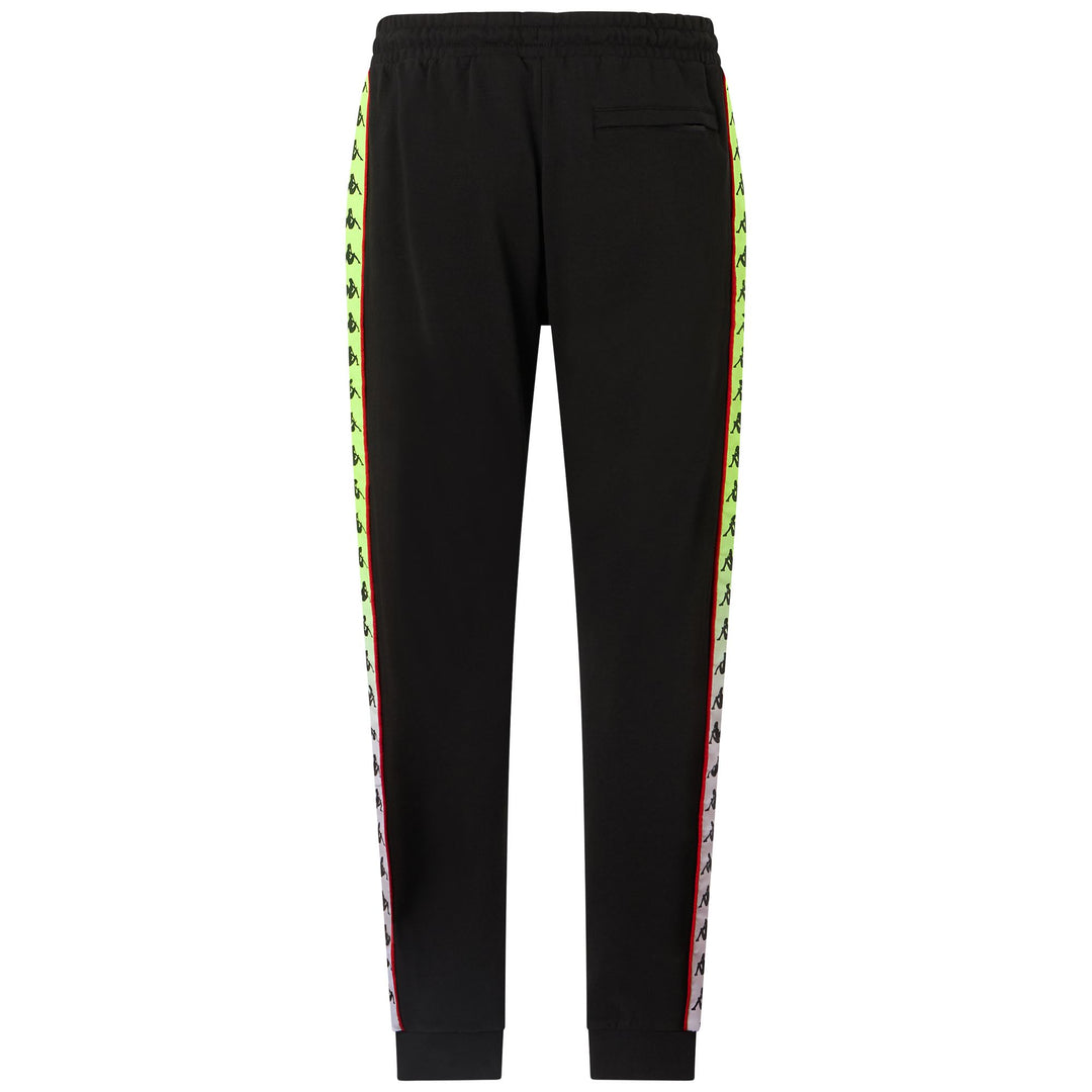 Pantalon de sport noir pour homme, coupe classique, en coton, avec poches latérales main