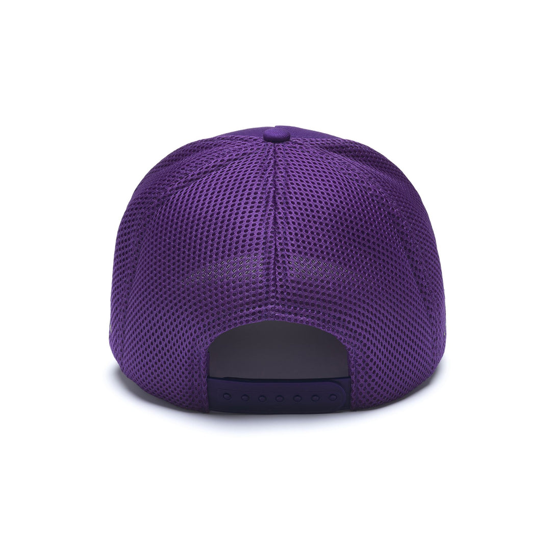 Gorra unisex ajustable violeta con bordado del logotipo del equipo main