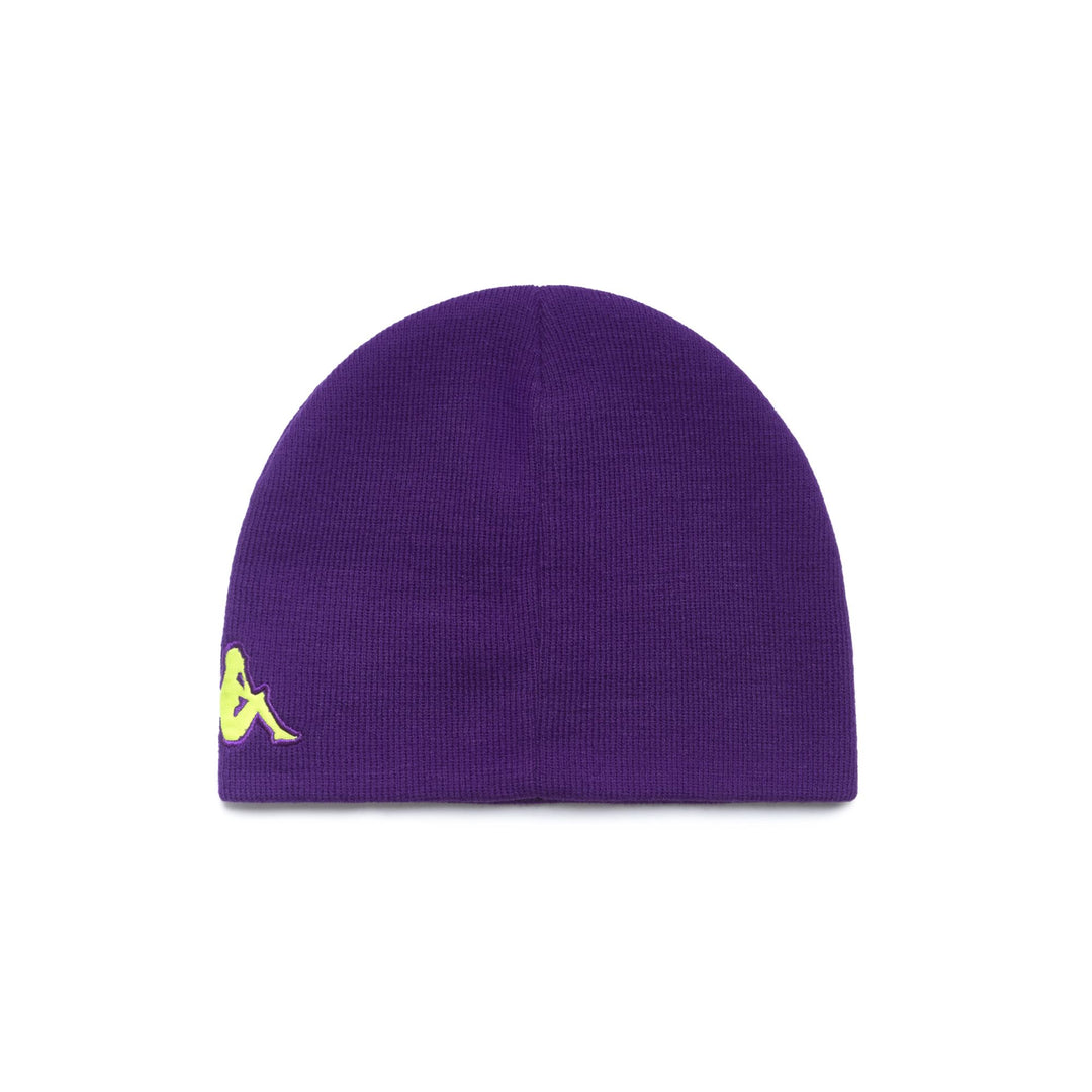 Violet Men's ACF Fiorentina Football Beanie Hat in Brushed Jersey main