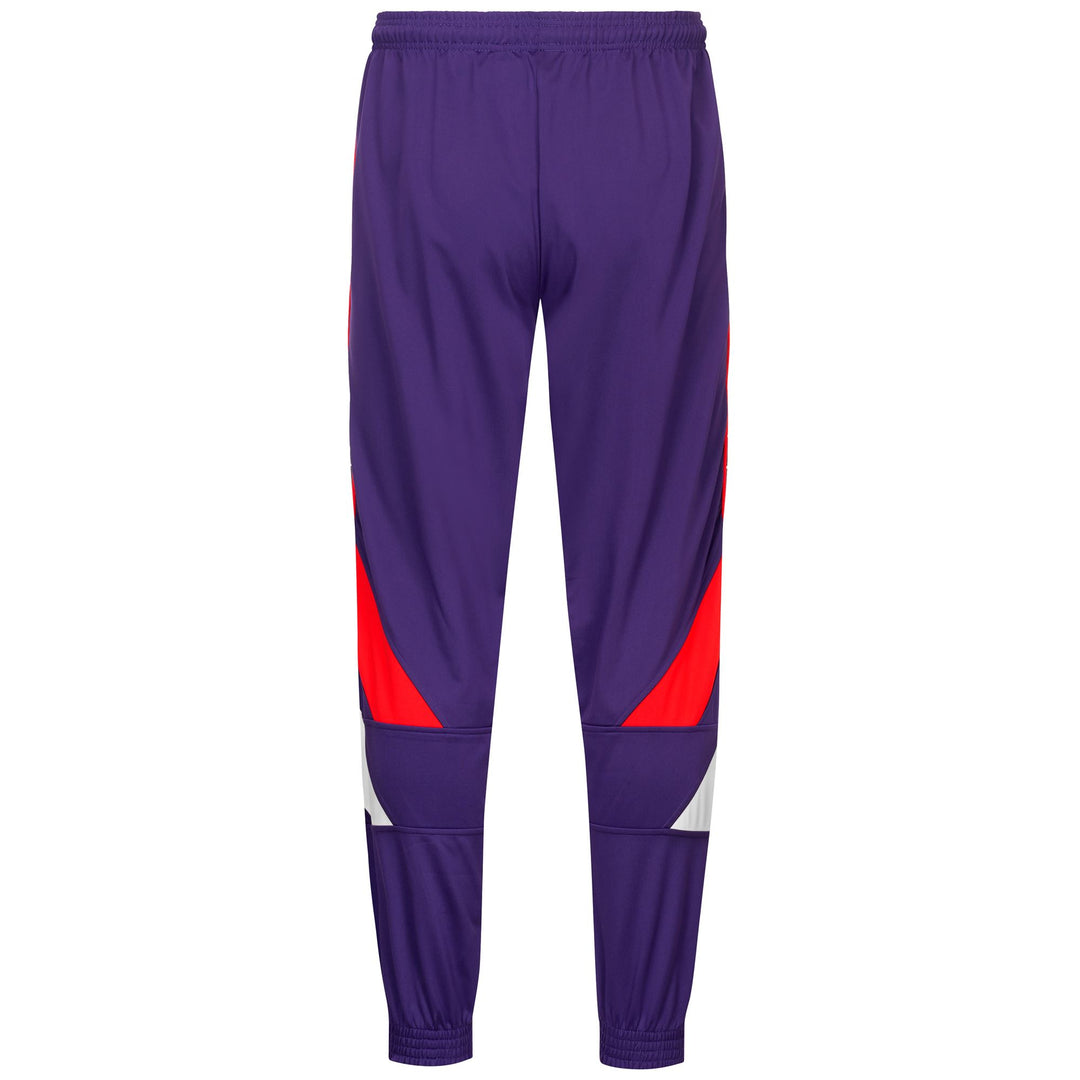 Pantalones deportivos extragrandes para hombre en violeta con parche del equipo main