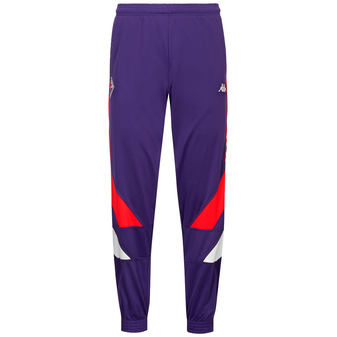 Violet Men's Oversize Soccer Pants with Fiorentina Team Patch 01