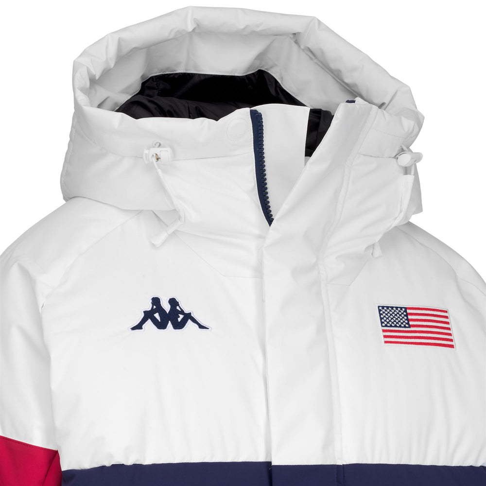 6CENTO 662B LONG USA - Jackets - Long - Unisex - BLUE CAVERN-RED TANGO-WHITE 02