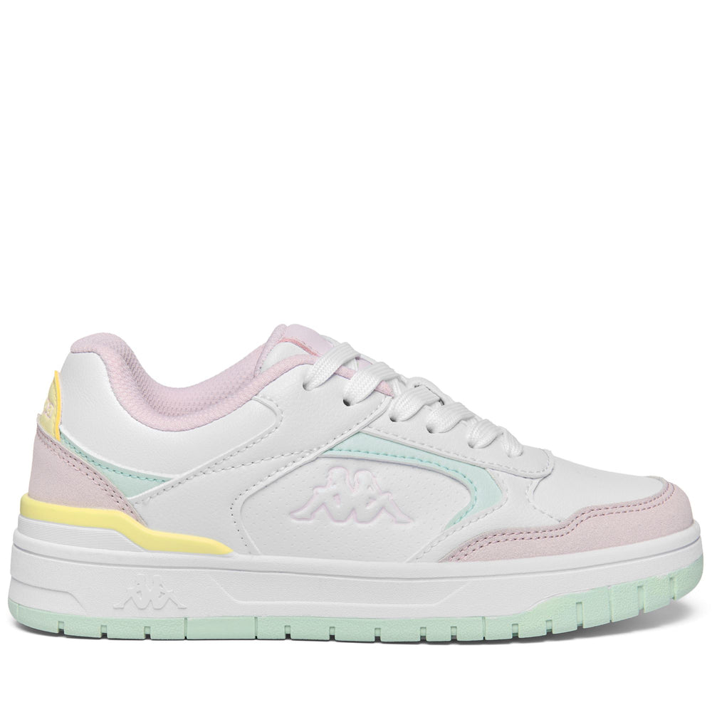 Baskets basses grises et roses pour enfants 02