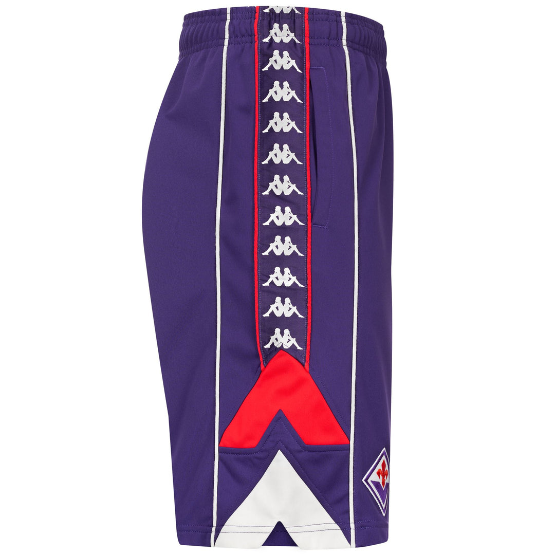 Pantalón corto deportivo violeta Fiorentina para hombre con bordado 3D main