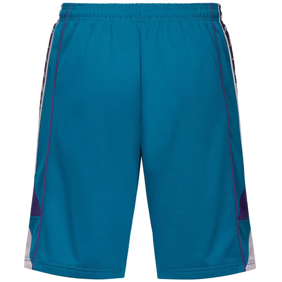 Turquoise green Men's Sports Shorts with Embroidered Logo main