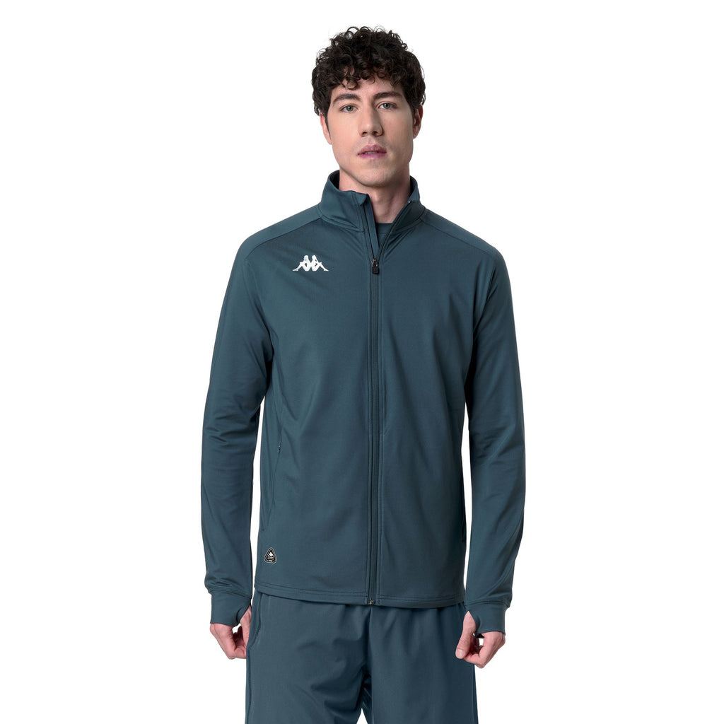 Blue Men's Slim Fit Functional Running Hoodie | Kappa