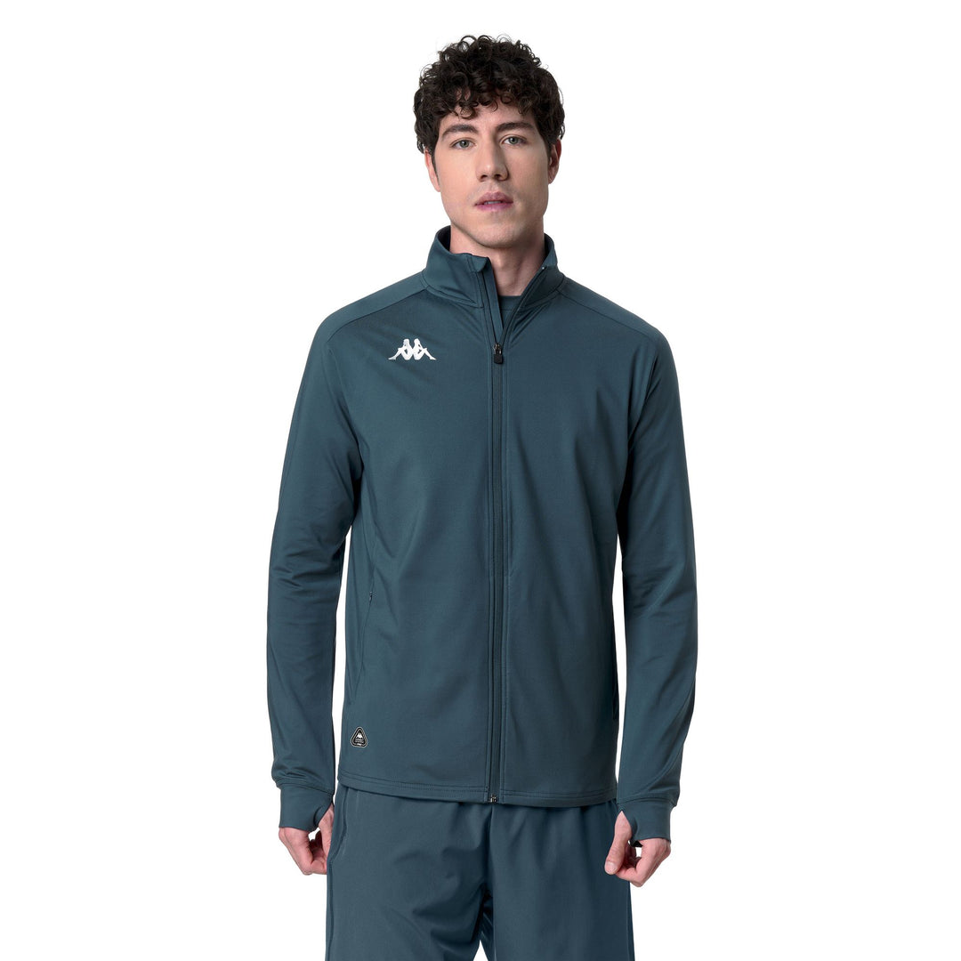 Veste de course fonctionnelle bleue pour homme, coupe ajustée 01