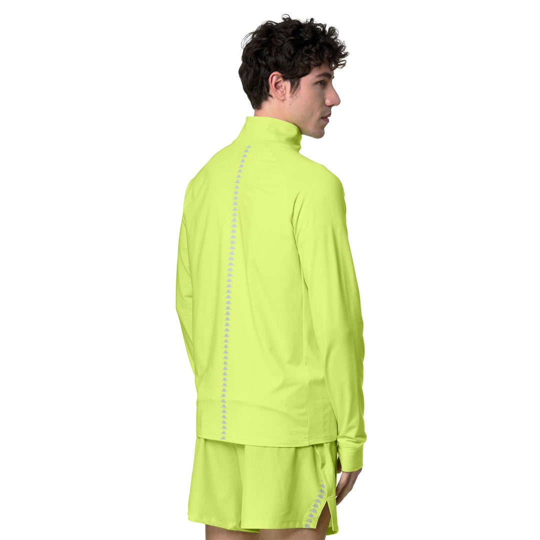 Sweat à capuche en polaire fonctionnelle pour homme, coupe ajustée, vert main