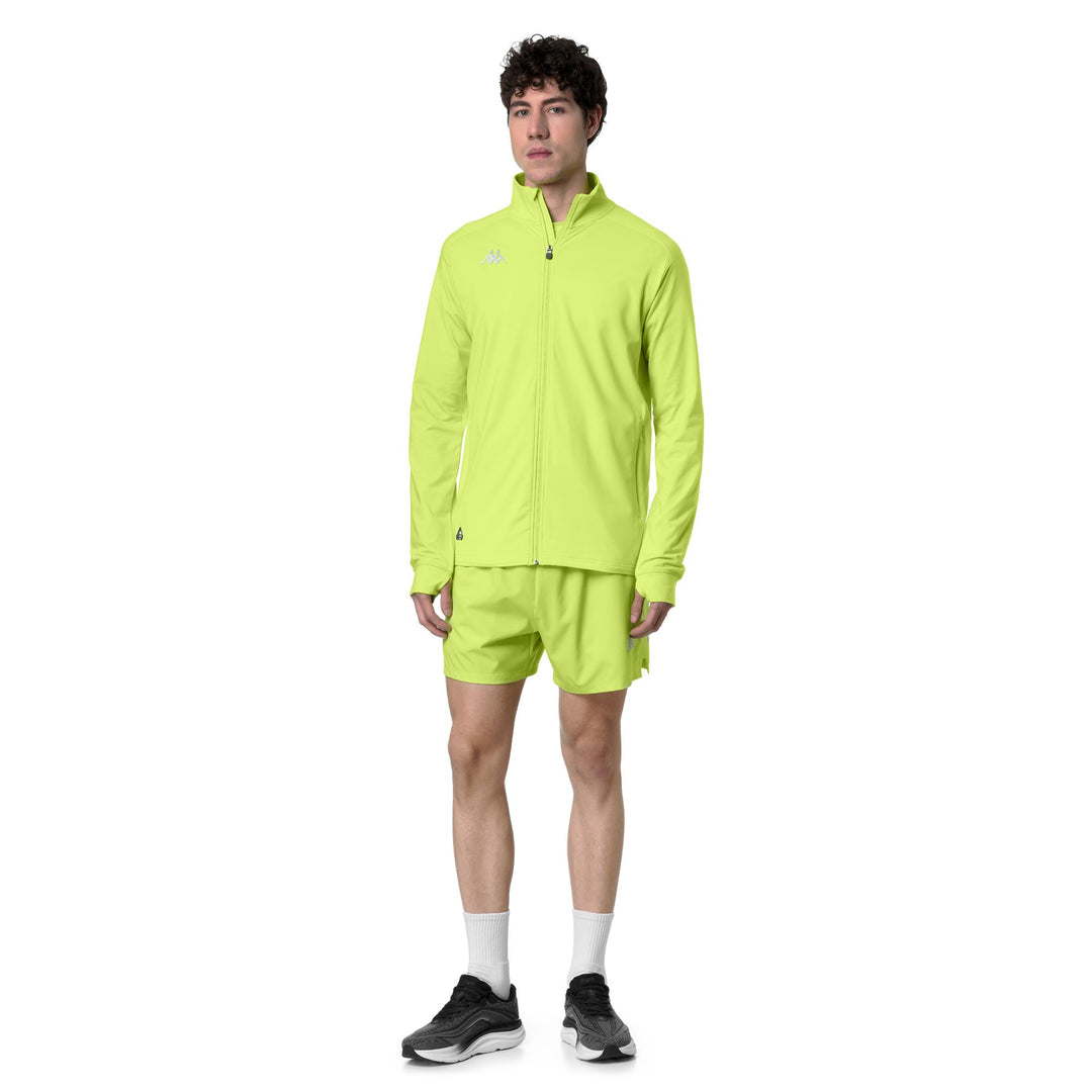 Sweat à capuche en polaire fonctionnelle pour homme, coupe ajustée, vert main