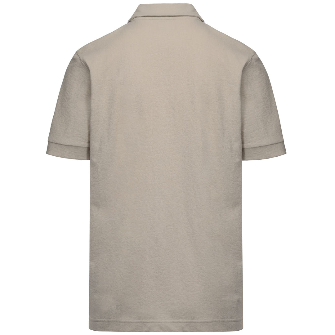 Polo beige pour homme, coupe classique décontractée, en coton main