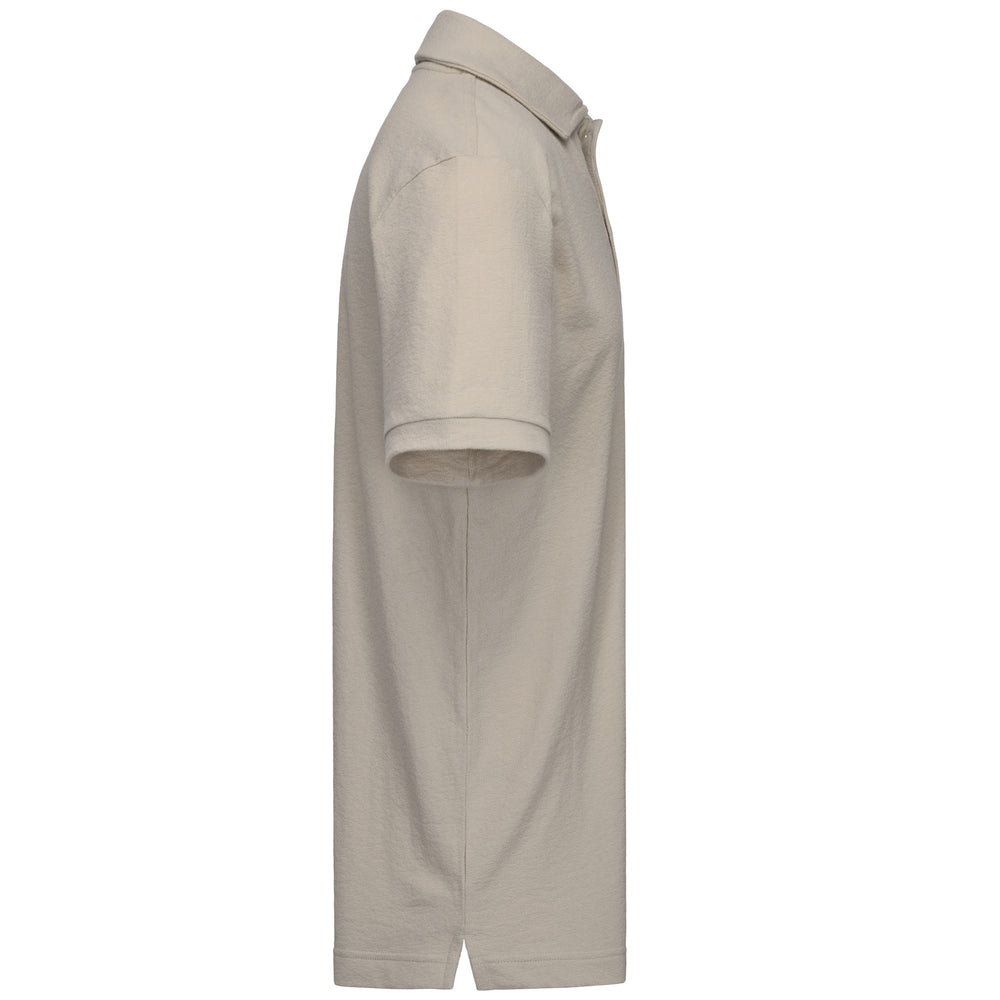 Beige Men's Casual Regular Fit Cotton Polo Shirt 02