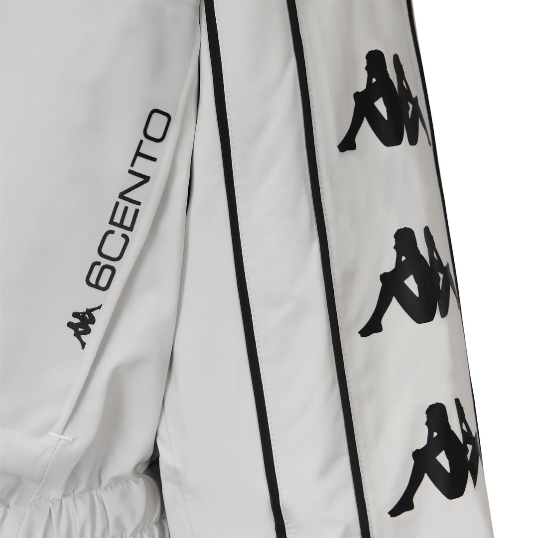 Veste de ski oversize grise pour femme avec protection imperméable main