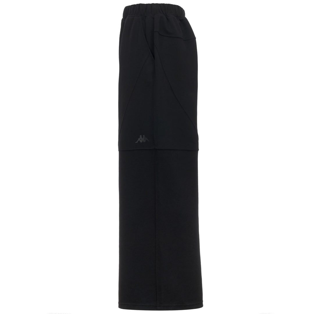 Pantalon de sport en polaire noire pour femme, coupe oversize main