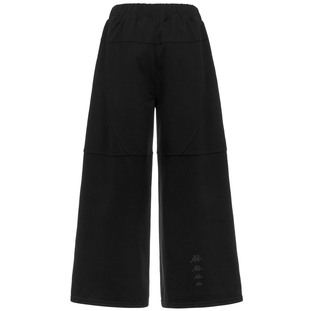 Pantalon de sport en polaire noire pour femme, coupe oversize main