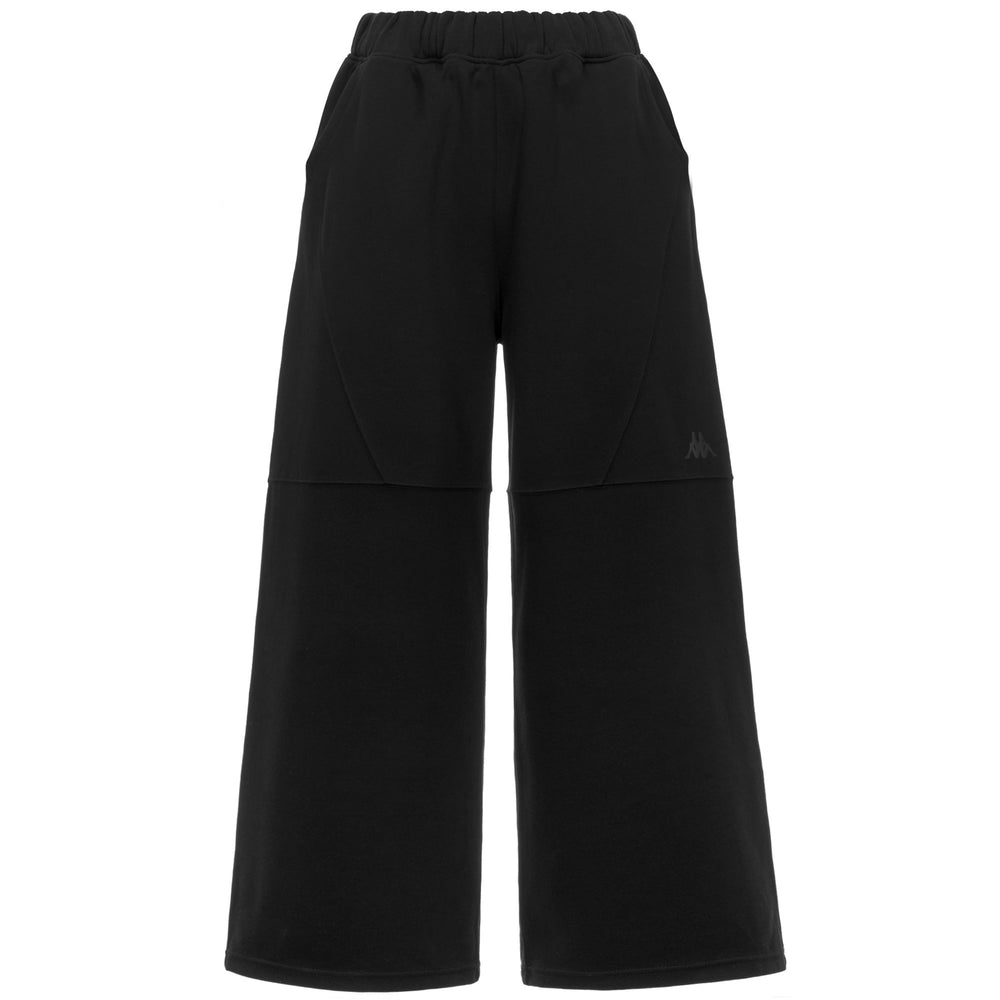 Black Women's Fleece Sport Trousers in Oversized Fit 02