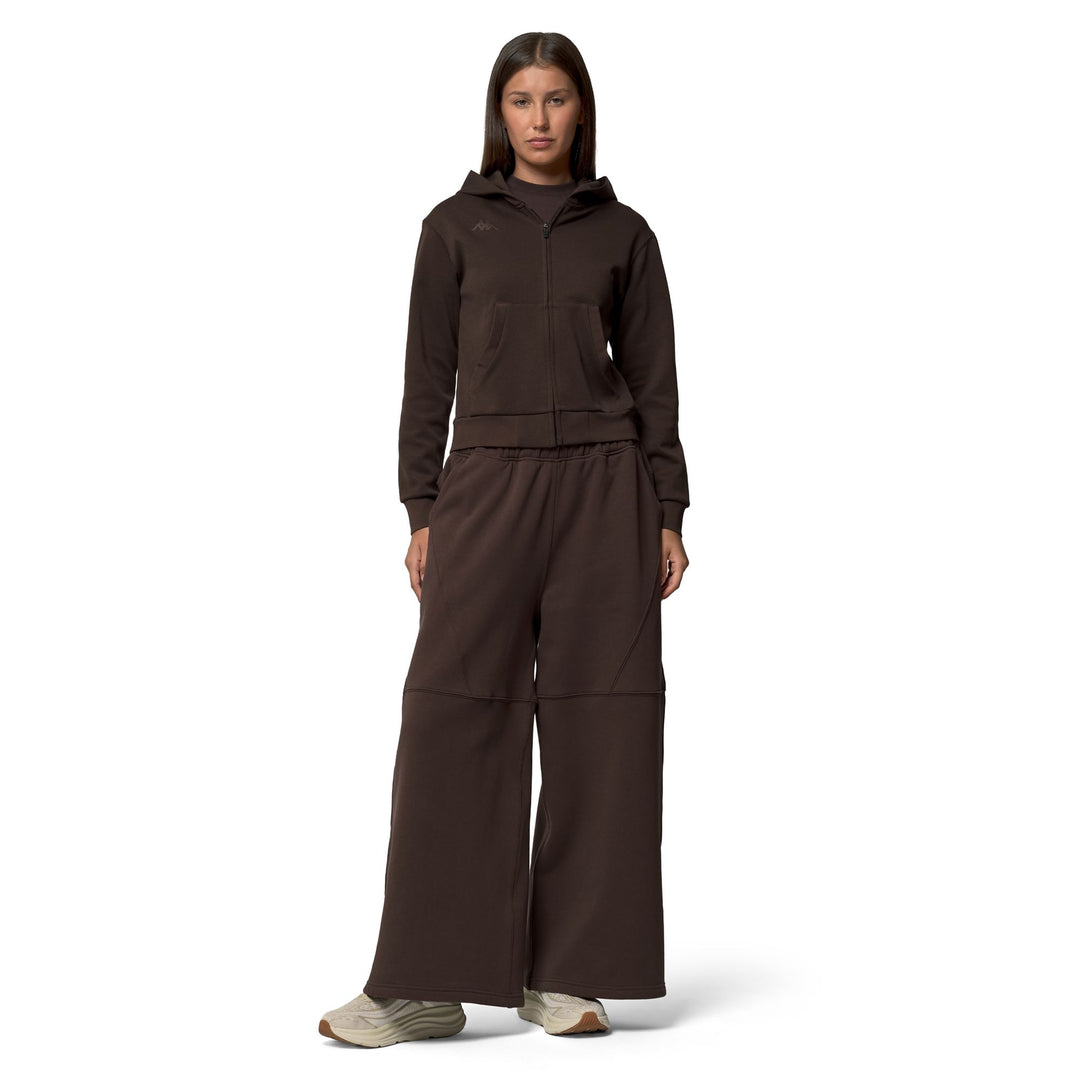 Brown Women's Oversized Fleece Trousers for Everyday Comfort main