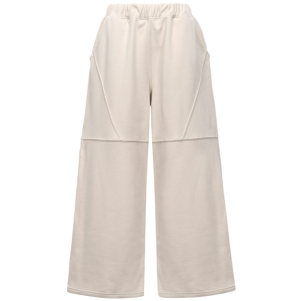 Beige Women's Oversize Fit Fleece Sport Trousers 02