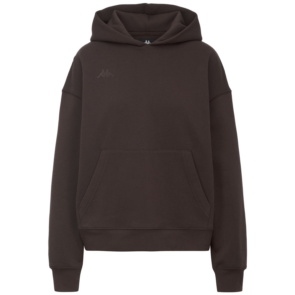 Brown Women's Oversize Fit Hoodie in Brushed Fleece 02