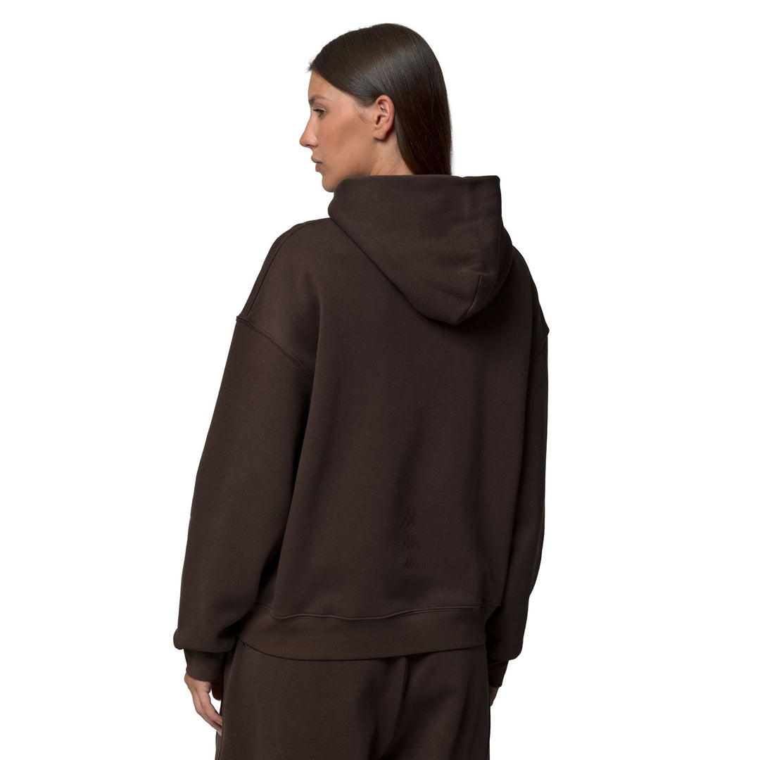 Brown Women's Oversize Fit Hoodie in Brushed Fleece main
