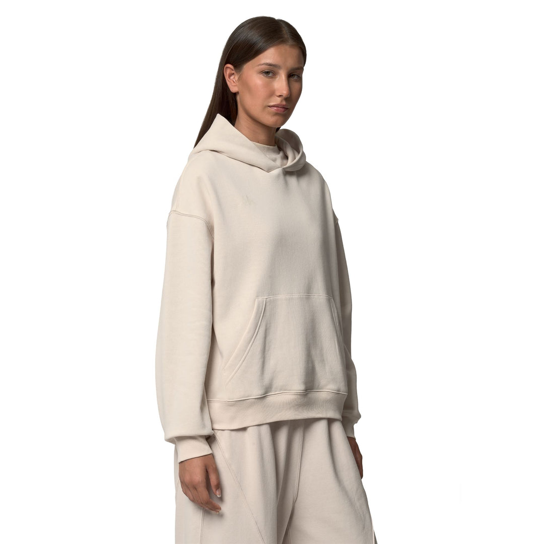 Beige Women's Oversized Casual Fleece Hoodie main