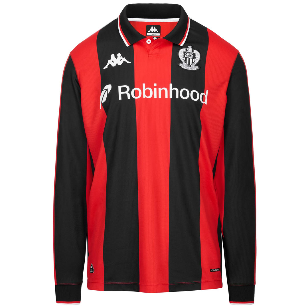 Red and Black Men's Active Jersey Shirt with Hydro-Way Technology 01