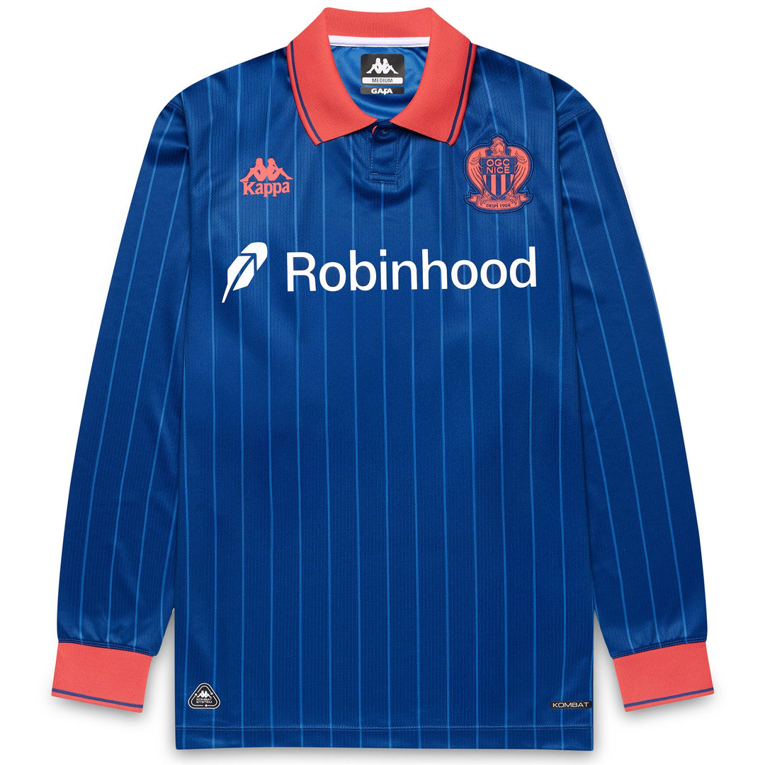 Blue Men's Nice Football Long Sleeve Shirt main
